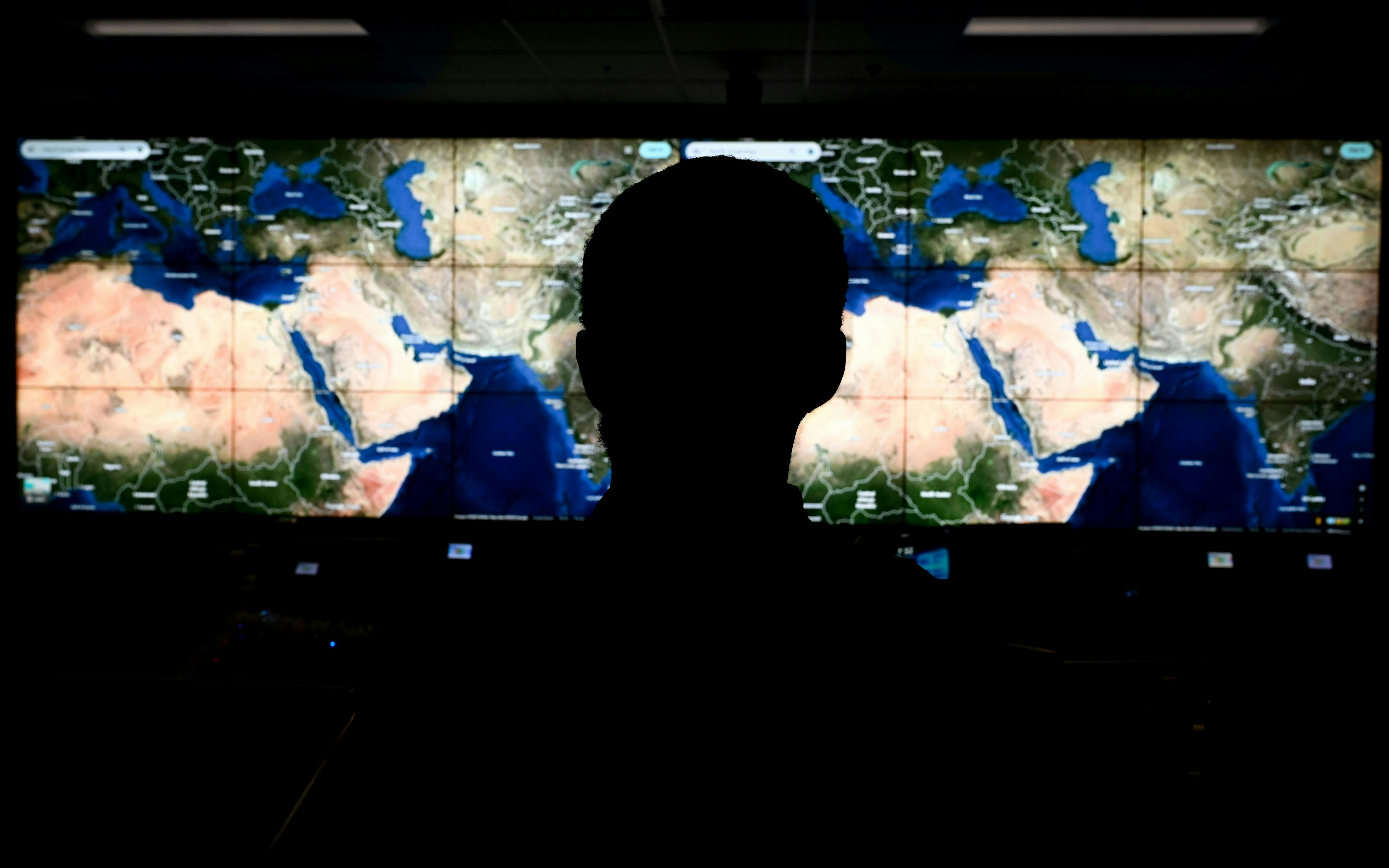 A U.S. Air Force airman provides analytical support at Joint Base Langley-Eustis, Va., last December as part of a demonstration of the Distributed Common Ground System.
