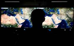 A U.S. Air Force airman provides analytical support at Joint Base Langley-Eustis, Va., last December as part of a demonstration of the Distributed Common Ground System.