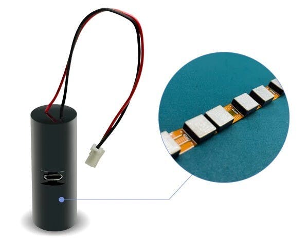 The Maxell solid-state battery power module is for industrial equipment backup systems, smart meters, and internet of things (IoT) sensors.