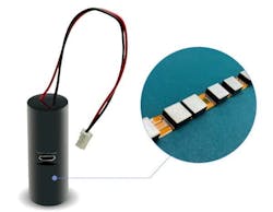 The Maxell solid-state battery power module is for industrial equipment backup systems, smart meters, and internet of things (IoT) sensors. The Maxell solid-state battery power module is for industrial equipment backup systems, smart meters, and internet of things (IoT) sensors.