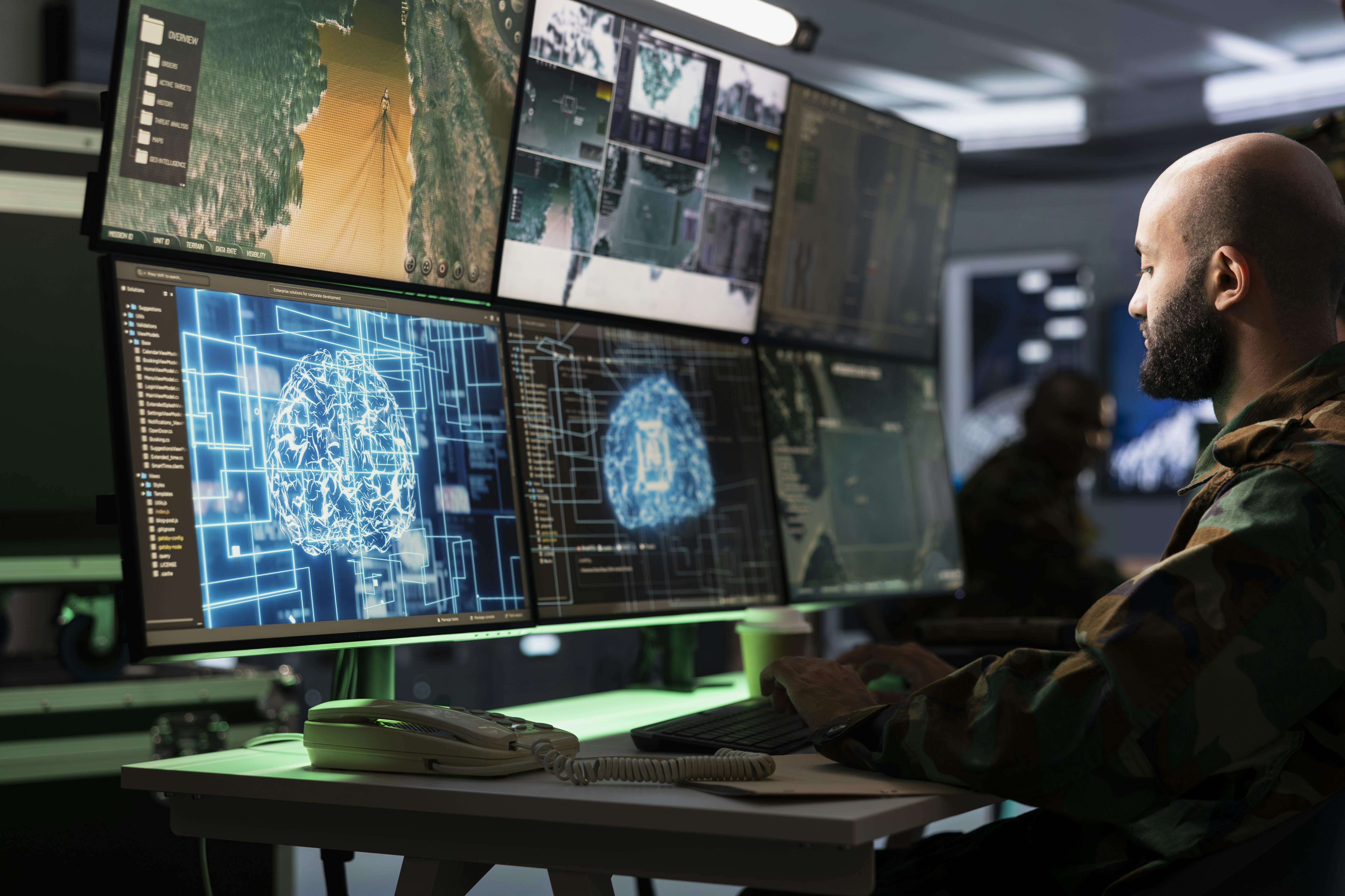 Army computer scientist employing AI technology in military planning and decision making processes.