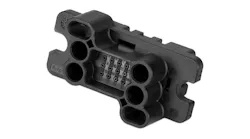 The Amphenol compact Floating Mate connector series high-current floating mate power connectors are for demanding applications in energy storage, electric vehicles, and plug-in hybrid vehicles.