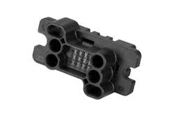 The Amphenol compact Floating Mate connector series high-current floating mate power connectors are for demanding applications in energy storage, electric vehicles, and plug-in hybrid vehicles. The Amphenol compact Floating Mate connector series high-current floating mate power connectors are for demanding applications in energy storage, electric vehicles, and plug-in hybrid vehicles.