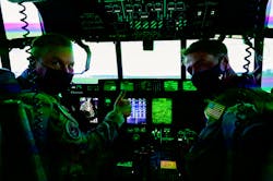 Air crew operate a JMATS simulator at Little Rock Air Force Base, Ark., in 2021. Air crew operate a JMATS simulator at Little Rock Air Force Base, Ark., in 2021.