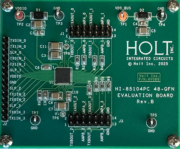 Holt's Evaluation Board for Holt ARINC 429 Quad Line Driver