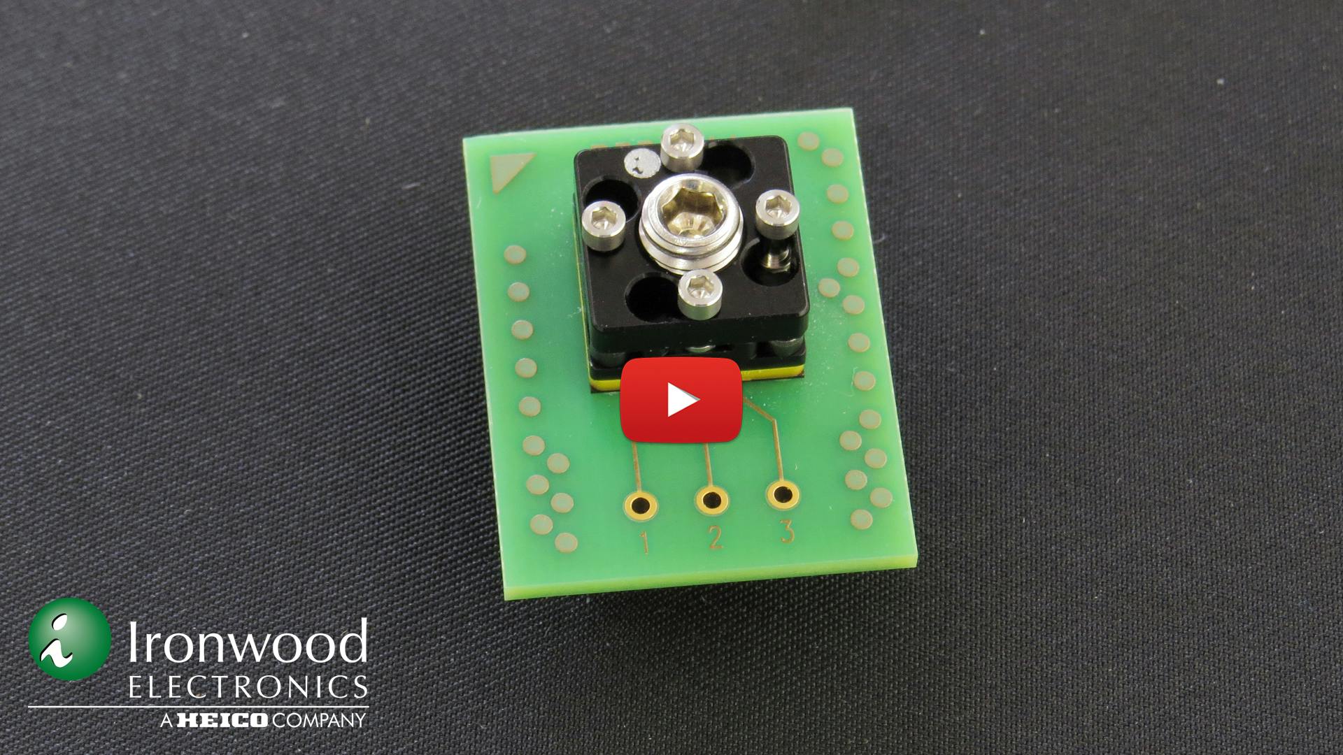 86GHz Elastomer Socket for QFN3 Device