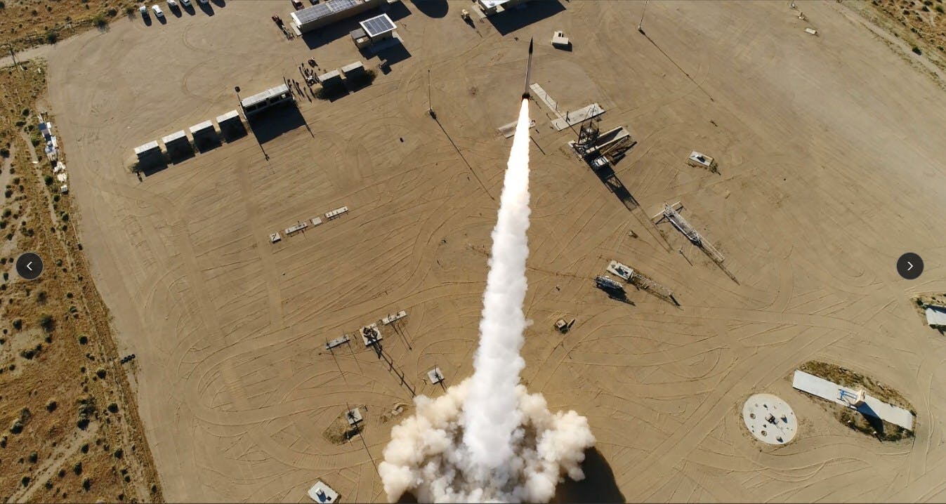 Evolution Space hypersonic launch past the Karman Line, April 2023. Evolution Space photos.