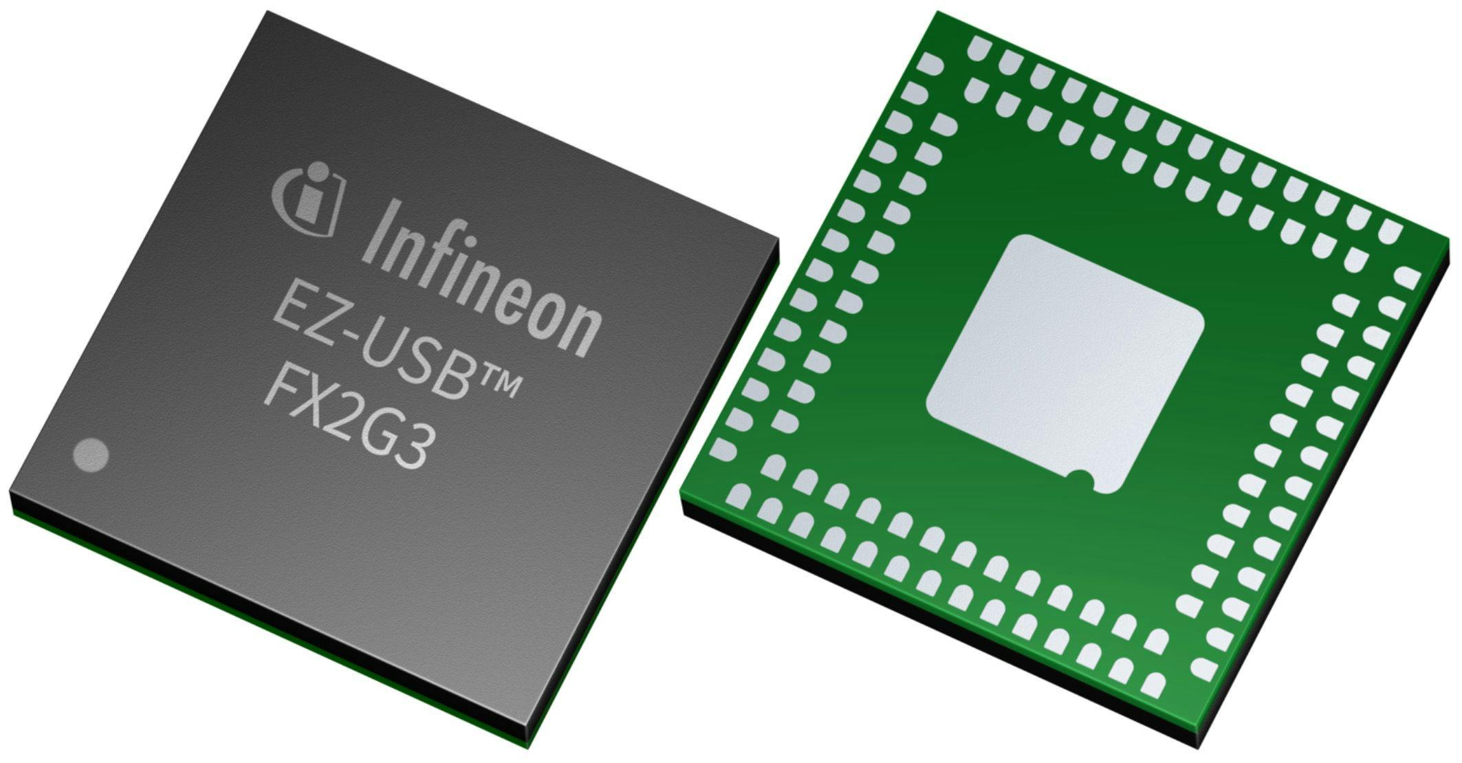 The Infineon EZ-USB FX2G3 USB 2.0 peripheral controller is for industries that require secure connectivity, robust security, and advanced power efficiency for USB devices.