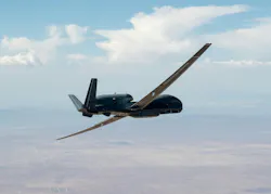 The RQ-4 Global Hawk is a high-altitude, long-endurance, remotely piloted aircraft with an integrated sensor suite that provides global all-weather, day or night intelligence, surveillance, and reconnaissance. U.S. Air Force photo by Bryce Bennett. The RQ-4 Global Hawk is a high-altitude, long-endurance, remotely piloted aircraft with an integrated sensor suite that provides global all-weather, day or night intelligence, surveillance, and reconnaissance. U.S. Air Force photo by Bryce Bennett.