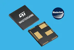 The STMicroelectronics MasterGaN6 power integrated circuit for power conversion systems has gallium nitride (GaN) power transistors and is for industrial-lighting power supplies and DC-to-AC solar micro-inverters. The STMicroelectronics MasterGaN6 power integrated circuit for power conversion systems has gallium nitride (GaN) power transistors and is for industrial-lighting power supplies and DC-to-AC solar micro-inverters.
