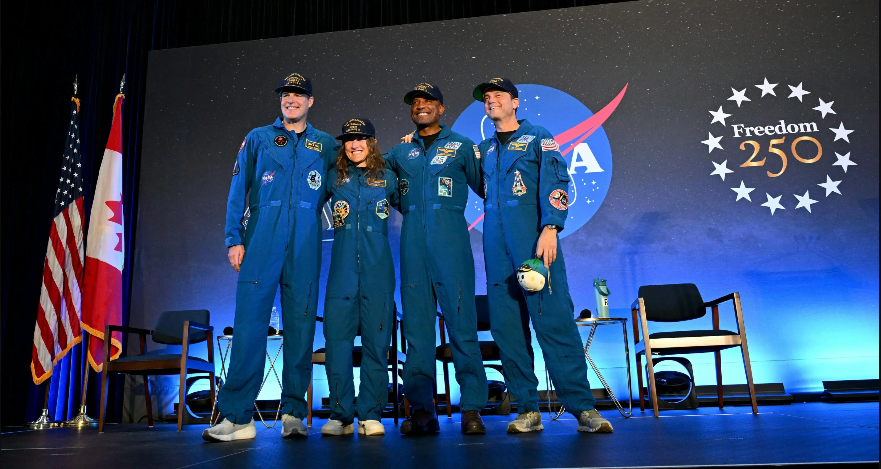 The Artemis II crew- Reid Wiseman, Victor Glover, Christina Koch, and Jeremy Hansen- returned to NASA&rsquo;s Johnson Space Center in Houston following the mission.