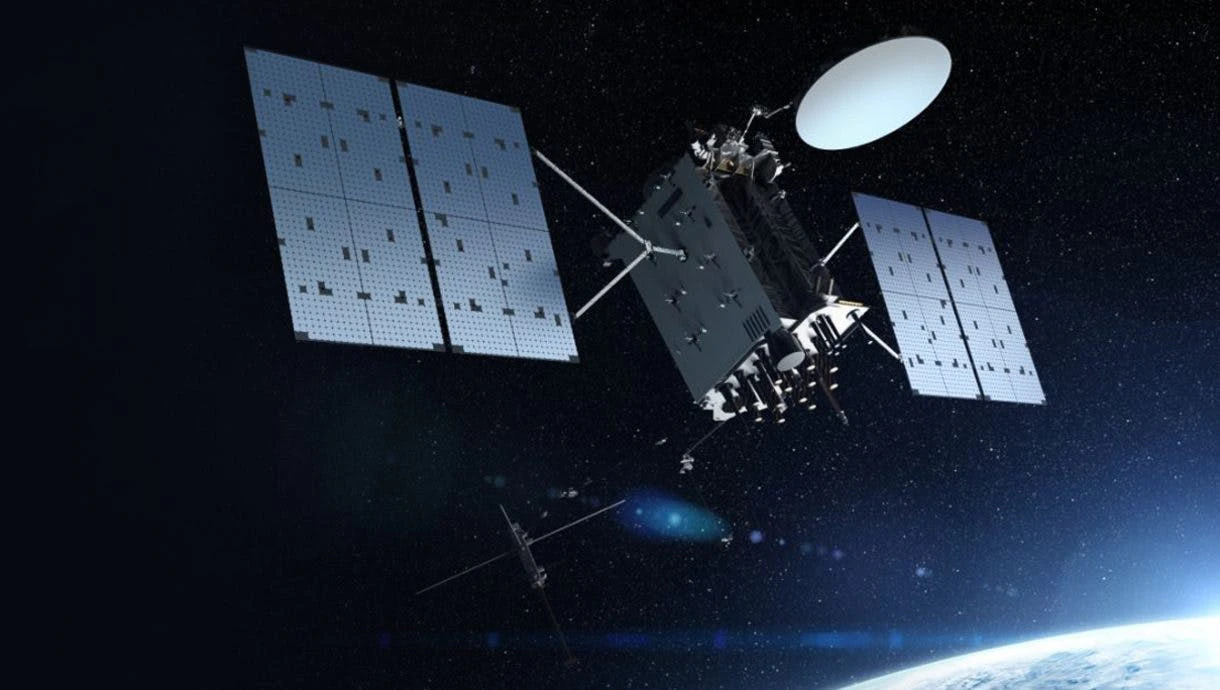 A satellite on orbit