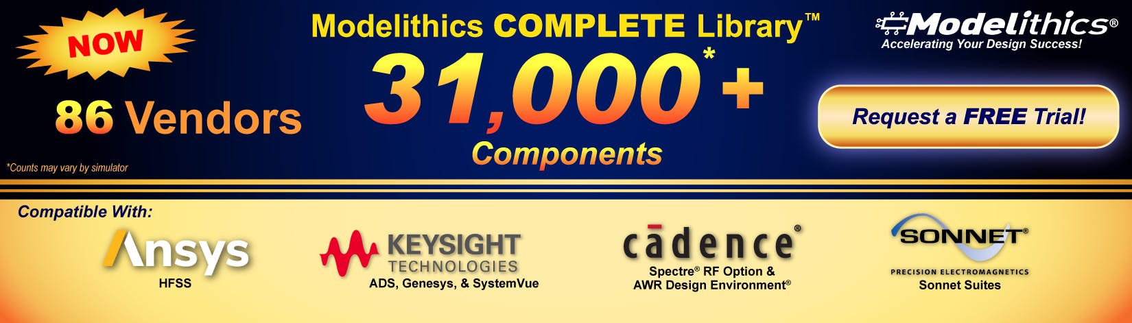 Modelithics Announces New v26.1 Release of the Modelithics COMPLETE Library for Keysight ADS