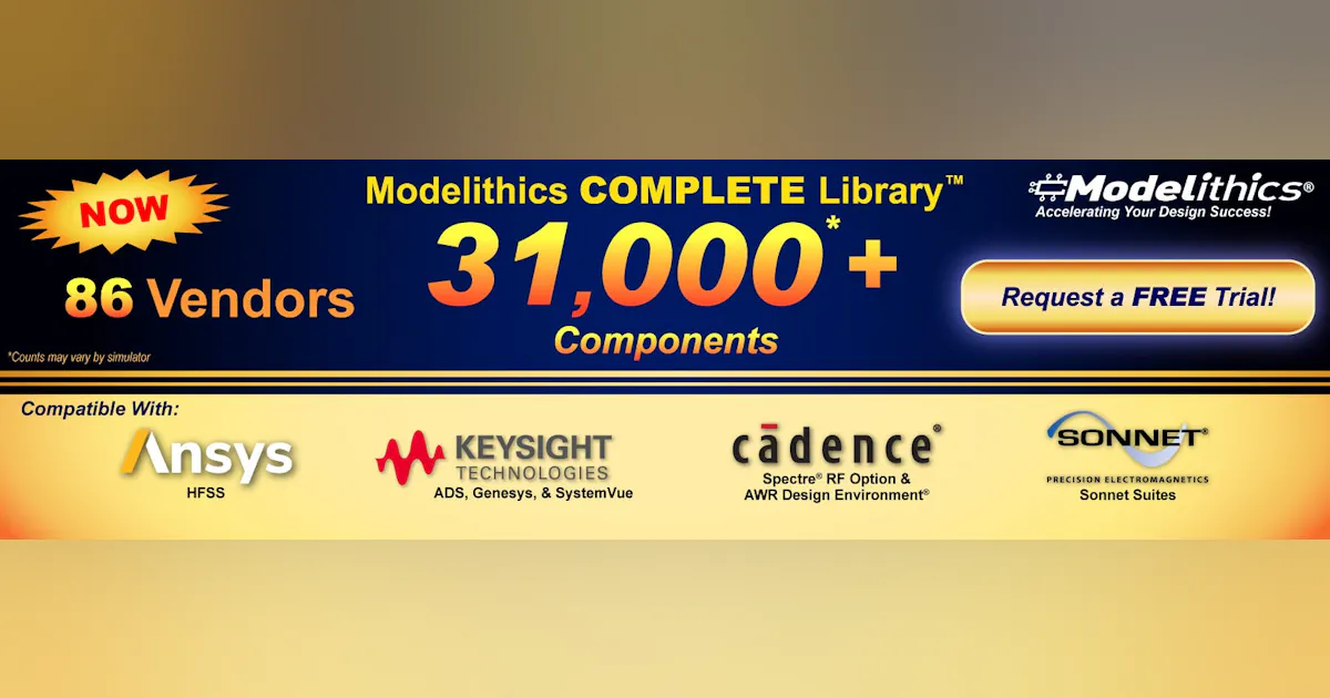 Modelithics Announces New v26.1 Release of the Modelithics COMPLETE ...