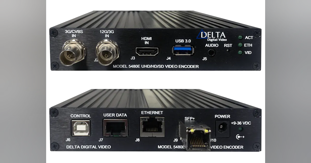Delta Video Encoder Model 5480E UHD/HD/SD Video Encoder | Military Aerospace