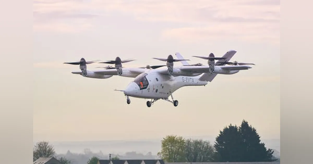 Vtol Rotor Transition Vertical Aerospace completes tiltrotor eVTOL transition flight with fly ...