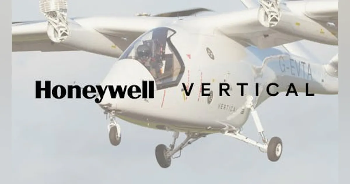 Honeywell and Vertical Aerospace advance VX4 flight control and ...