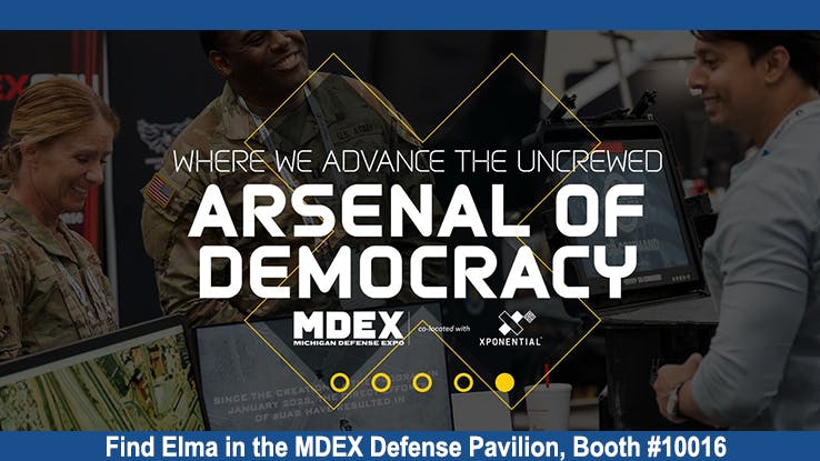 Find ELMA in the MDEX Defense Pavilion, Booth #10016