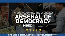 Find ELMA in the MDEX Defense Pavilion, Booth #10016 Find ELMA in the MDEX Defense Pavilion, Booth #10016
