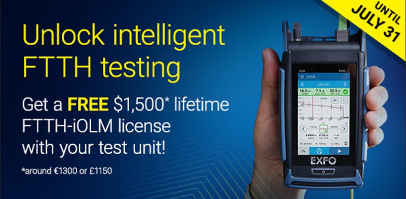Free iOLM lifetime license&mdash;Unlock intelligent FTTH testing