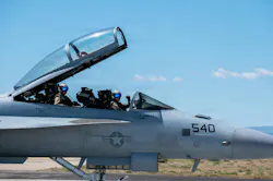 U.S. Navy EA-18G Growlers attached to the 'Vikings' of Electronic Attack Squadron 129, wave while taxiing during the Gunfighter Skies Air Show at Mountain Home Air Force Base, Idaho. The EA-18G Growler has the specific mission set of electronic warfare using the latest avionics suite evolved from the Improved Capability III system. U.S. Air Force photo by Airman 1st Class Aiden Fisk. U.S. Navy EA-18G Growlers attached to the 'Vikings' of Electronic Attack Squadron 129, wave while taxiing during the Gunfighter Skies Air Show at Mountain Home Air Force Base, Idaho. The EA-18G Growler has the specific mission set of electronic warfare using the latest avionics suite evolved from the Improved Capability III system. U.S. Air Force photo by Airman 1st Class Aiden Fisk.
