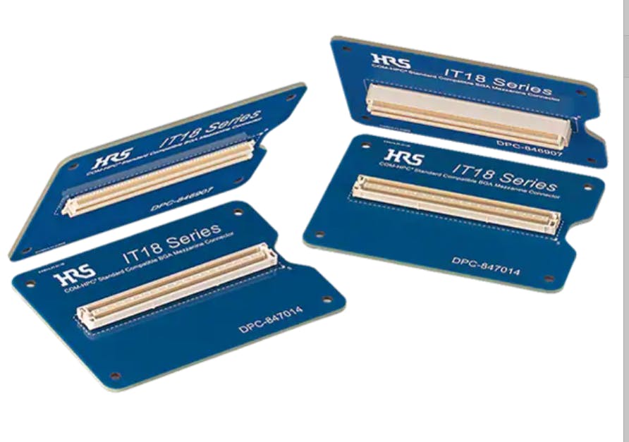 Hirose Electric IT18 COM-HPC&circledR; Low-Profile BGA Mezzanine Connectors