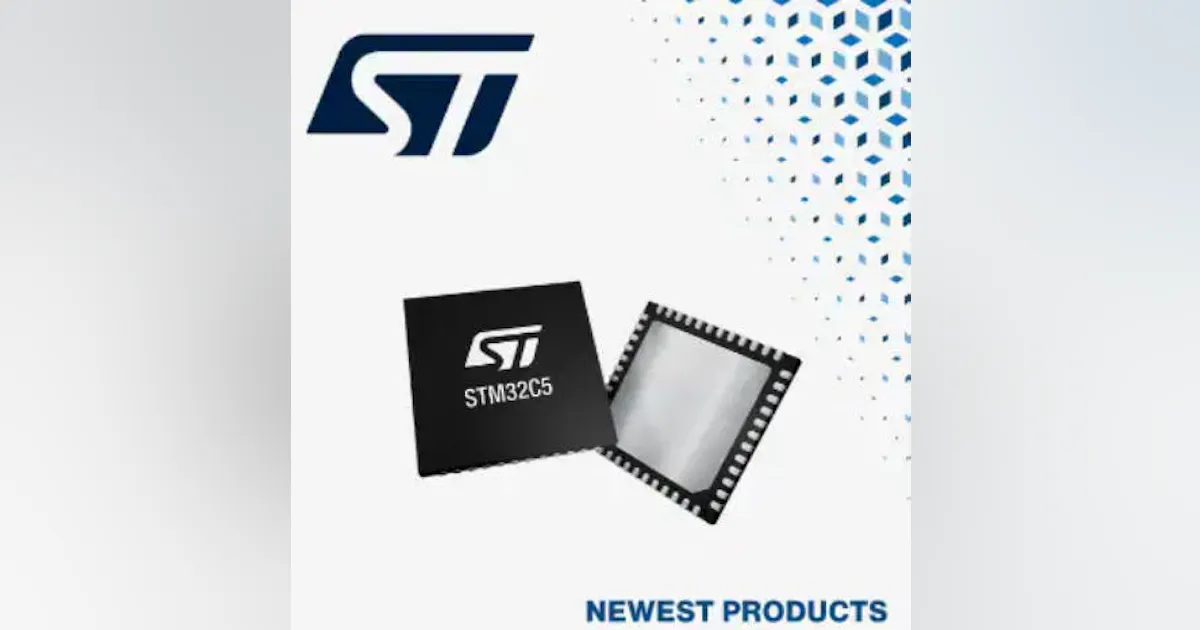 Stmicroelectronics Robotics Arm Mouser Now Shipping New STMicroelectronics STM32C5 Arm Cortex-M33 Core ...