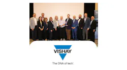 Representatives From Vishay Present The Mouser Team With The 2025 Catalog Distributor Of The Year And 2025 Catalog Passives Distributor Of The Year Award