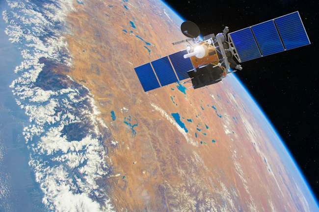 ID 132219382 | Satellite Communication &copy; Dezzor | Dreamstime.com