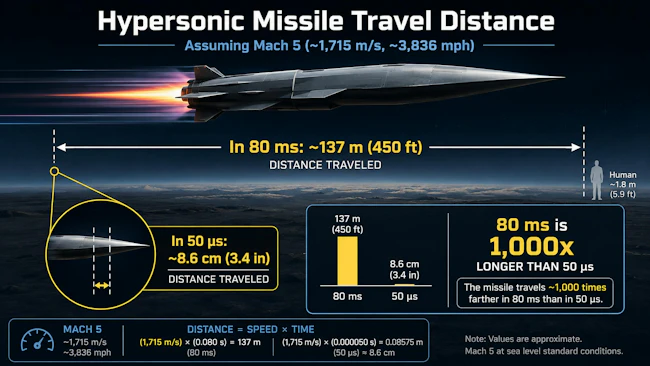 Latency matters for defense: 80ms vs 50us