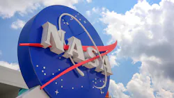 NASA emblem at the Kennedy Space Center Visitors Complex in Cape Canaveral, Florida NASA emblem at the Kennedy Space Center Visitors Complex in Cape Canaveral, Florida