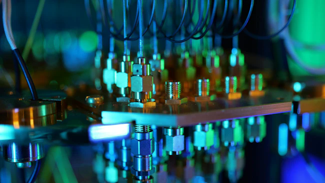 A quantum computer at the Air Force Research Laboratory's Information Directorate in Rome, N.Y., is used to conduct experiments aimed at improving quantum computing and networking. AFRL aims to unify electronic warfare and kinetic assets into an optimized framework. U.S. Air Force photo by Keith Lewis.