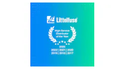 Mouser 2025 Global High Service Distributor of the Year award from Littelfuse