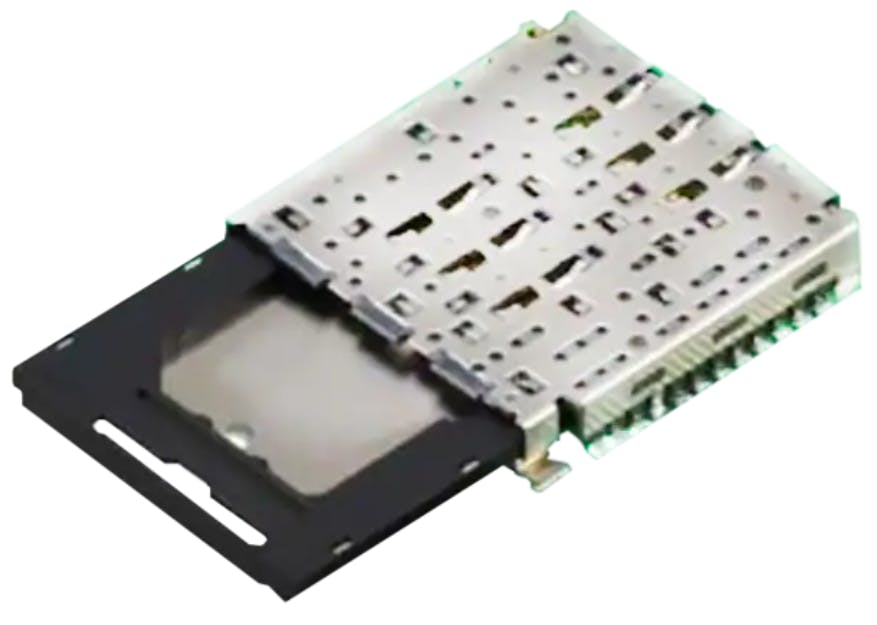 JAE Electronics ST20 Stacked 3-in-2 Card Connectors