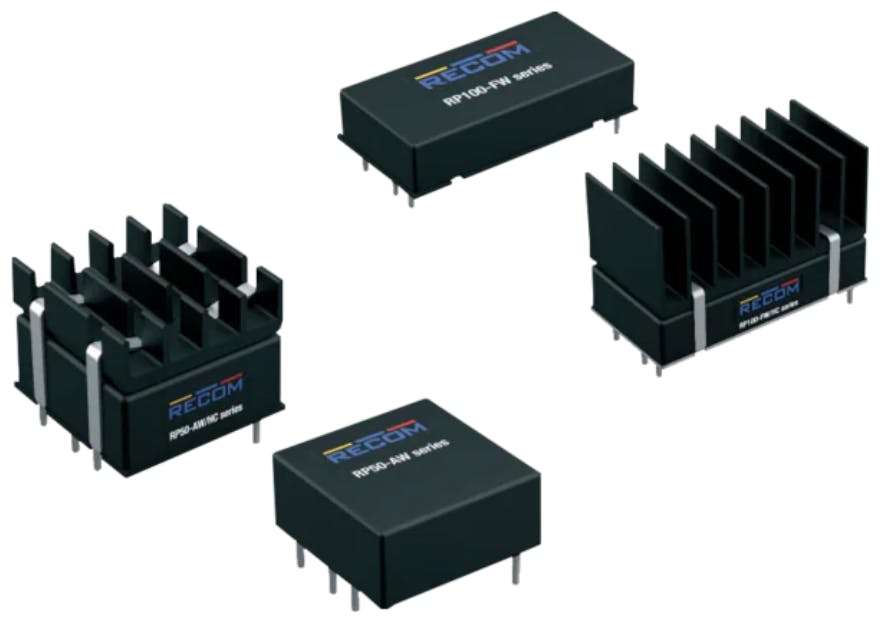 RECOM Power RP50-AW &amp; RP100-FW DCDC Converters