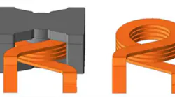 Figure 1 Use of flat wire rather than round wire offers higher conductor-packing density in the available core space, bringing multiple performance benefits. (Source Bourns)
