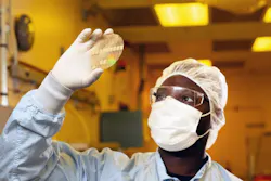 Northrop Grumman engineers manufacture new microchips cooled with diamond to help defense and commercial systems run faster and last longer. Northrop Grumman photo.
