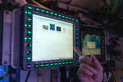 A demonstration of the Spectre embedded training package is shown within a Stryker during exercise Ivy Sting 4 at Fort Carson, Colo. The demonstration utilized the Spectre capability, which is a developmental software operating system and core services that provides enhanced capability to the existing Mounted Computing Environment (MCE) and access to the Next Generation Command and Control (NGC2) integrated data ecosystem. Spectre is also compatible with COTS devices and allows commanders to configure solutions tailored to mission needs. U.S. Army photo by Spc. Jonathan Reyes.