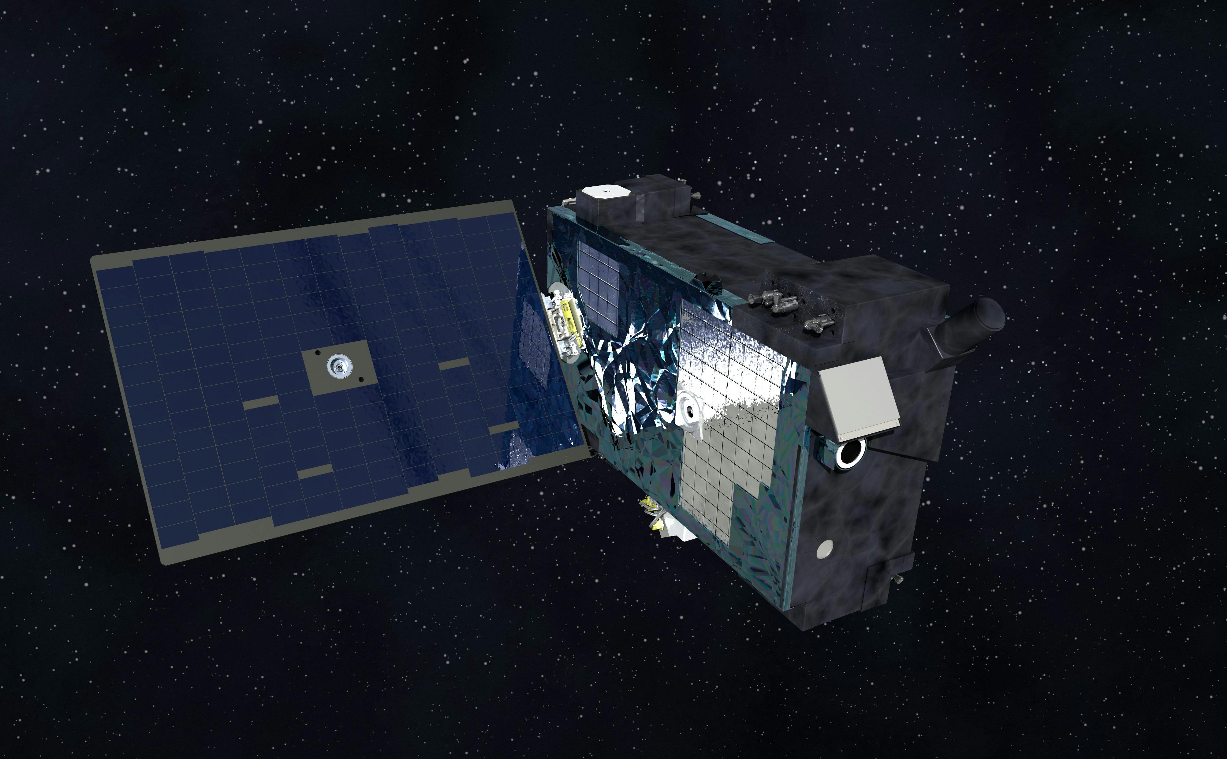 Northrop Grumman will deliver the GHOST-R space domain awareness prototype spacecraft on an accelerated 24-month timeline, using its ESPASat-L spacecraft bus and a commercially provided optical sensor. Northrop Grumman image.