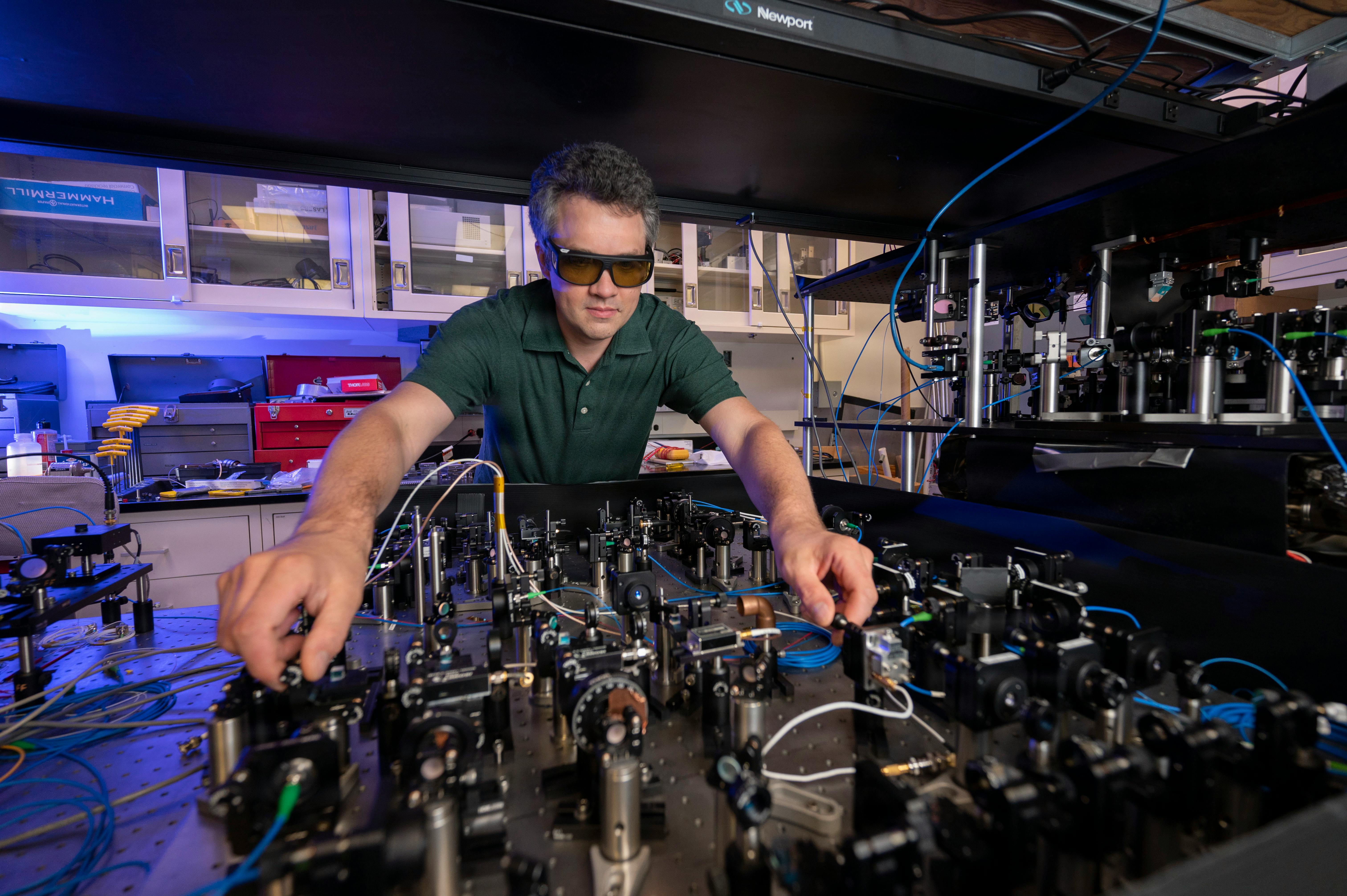 Adam Black, Ph.D., director of the U.S. Naval Research Laboratory&rsquo;s Quantum Science Institute, where NRL scientists are developing foundational quantum technologies that support next-generation navigation, sensing, secure communications, and computing for future naval operations. U.S. Navy photo by Jonathan Steffen.